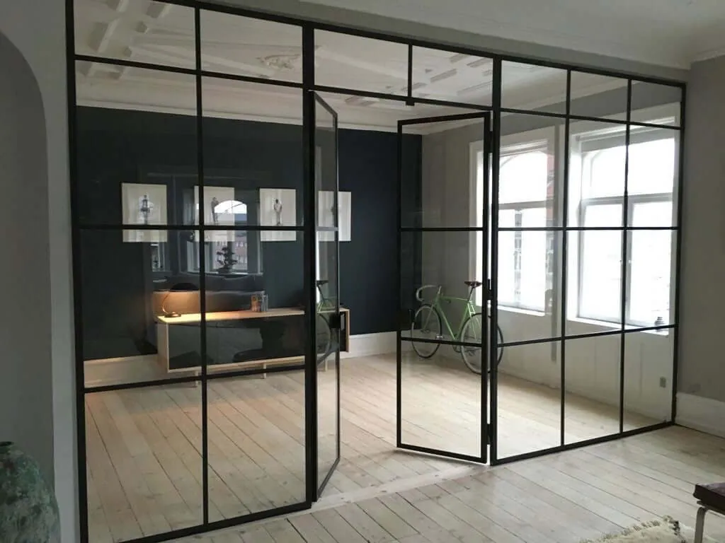 Cấu tạo của vách ngăn nhôm kính